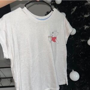 Disney White T-Shirt with Red and Yellow Accents
